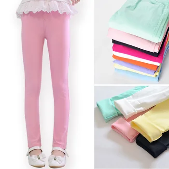 Sheecute dívky kalhoty pro děti candy barva tužka kalhoty Děti hubená celé délce kalhoty pro 3-12Y SQB1121