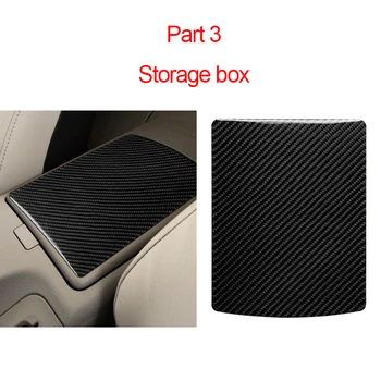 Uhlíkových vláken palubní desky, vnitřní obložení auto gear skladování loketní opěrka box dekorativní samolepka interiér čalounění pro Nissan 350Z