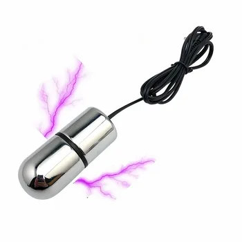Elektrickým proudem kovové mini skok Vajíčko bullet tělo masér klitorisu lékařské elektro sex erotická hračka pro ženy