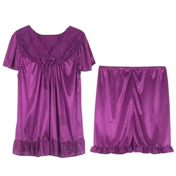 2021 oblečení na Spaní Krátký Rukáv Sexy Jednoho kusu noční Košili Ženy, Velké Velikosti Ice Domů Nosí Pyžamo Set Těhotných Žen 220kg