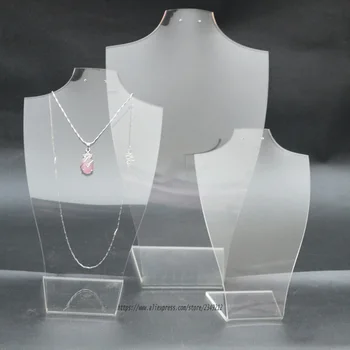 Náhrdelníky & náušnice displej náhrdelník stojan šperky organizátor šperky rekvizity podpora pro akrylové stoupačky manekýn případě