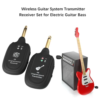 Bezdrátový Přenos Zvuku Přijímač Vysílač Systému pro Elektrická Kytara, Bass, Bezdrátový Systém, Audio Přenos