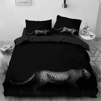 3D Povlečení Leopard Leopar Přikrývka Deka Kryt Šidítko Set Ložní Prádlo povlak na Polštář King Queen v Plné Velikosti 240*220 Domů Texitle