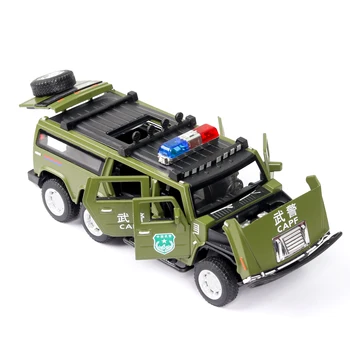 1:32 Vysoké simulace Hummer Prodloužit Politik Model Auta Diecast Hračka Vozidla S Zvuk z Lehké Slitiny Toy Car Kluk, Hračky, Vánoční