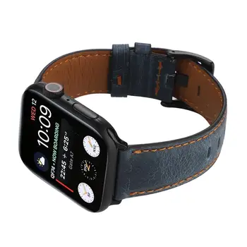 Watchband Pro Apple Watch 6 5 4 3 2 1 SE Retro Kožený Popruh Pro iWatch 44 mm 40 mm 42 mm 38 mm Klasické Hodinky Kapela Výměna Pásu
