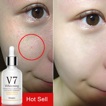 Obrázky V7 Bělící Esence Kyselina Hyaluronová Sérum Obsahuje Vitamíny, Hydratační Anti-Vráskám Hydratační Péči O Pleť Obličeje
