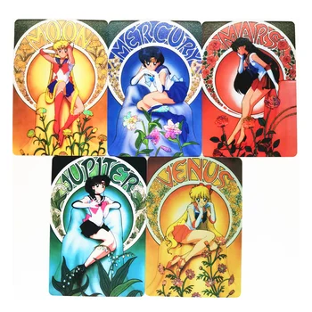 5kusů/set Sailor Moon Classic World Masterpiece Série Hraček, Koníčky, Hobby, Sběratelství Hra Kolekce Anime Karty
