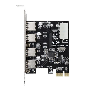 4 Port PCI-E USB 3.0 HUB PCI Express Rozšiřující Karty Adaptéru 5 Gbps Rychlost
