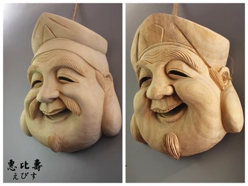 Dřevo Japonské Noh Masky, sochy drama Zimostráz socha miniaturní zavěšení na zeď home dekorace japonsko buda maska dřevo zeď dekor