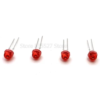 1000ks/mnoho červená shell zase červené světlo 5 mm straw hat LED lampa korálky LED Světlo-emitující diody (led)