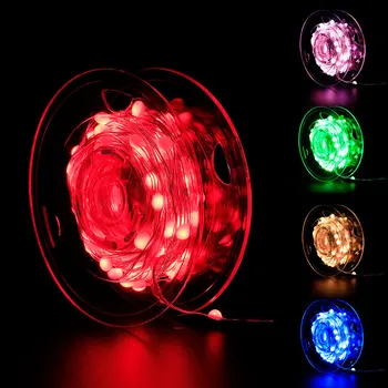 20M Smart Věnec RGB Vánoční Strom Víla Světla Věnec Měděný Drát LED String Světlo s Dálkovým Vánoční Dekorace Venkovní
