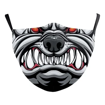 Face Kryt Vánoční maska 3D Tištěný Obličej Tkaniny Masky PM2.5 Filtr Tisk ústa Masky pro Dospělé v pračce Masky Módní Halloween