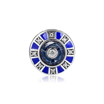 Modrý Smalt, Mozaika Crystal Kouzlo Korálků Náramky pro Ženy Stříbro 925 Šperky DIY Korálky pro Výrobu Šperků v Létě roku 2019