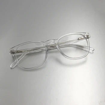Acetát Transparentní Brýle Pro Ženy Pánská Vintage Velký Kulatý Šedý Jasné, Brýle Rám Pro Muže Optické Brýle oculos