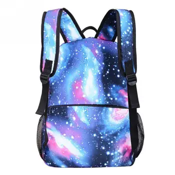 Děti Školní Tašky Galaxy Space Star Tisk Batoh Pro Dospívající Dívky, Chlapci Školní tašky USB Nabíječka Anti-Krádeže Zámek Bookbag