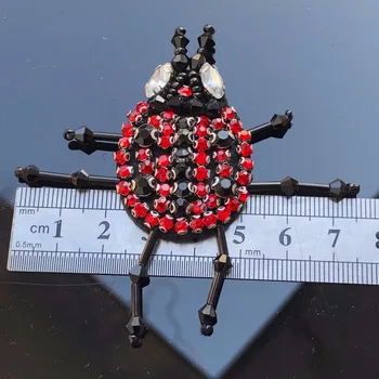 Beruška zvířata, náplasti 3D Ruční drahokamu korálky Nášivky na oblečení DIY šít na parches Výšivka nášivka