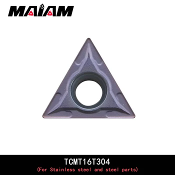 Vysoce kvalitní TCMT trojúhelníkový zapichování-li vložit TCMT16T3 TCMT16T304 TCMT16T308 vložka pro Nerezové a ocelové díly