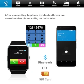 Chytré Hodinky GT08 Clock Sync Oznamovatel, Podpora Sim Karta TF Připojení Bluetooth Telefonu Android Smartwatch Slitiny Smartwatch