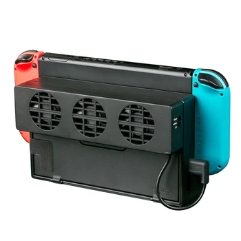Ventilátor chlazení pro Nintendo Spínač NS Originální Stojan Herní Konzole, dokovací stanice, Chladič s 3-Ventilátor USB Ventilátor Chlazení pro Nintend NS NX