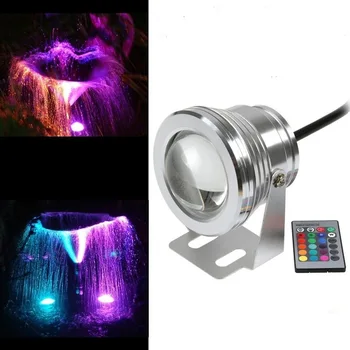 1ks/mnoho RGB 10W DC12V podvodní led fontána světla led bazén lampa rybník světlo IP67 led světlo pod vodou