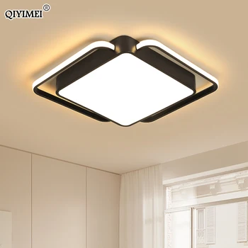 Moderní Kolo/Náměstí Stropní Svítidla LED Lampa Pro Obývací Pokoj Ložnice pracovna Bílá černá Barva přisazená Stropní Svítidlo