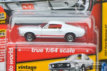 Auto Světa AW Auta 1967 Ford Mustang GT 1/64 Měřítku Kolekce Kovové Diecast Model Auta Hračky