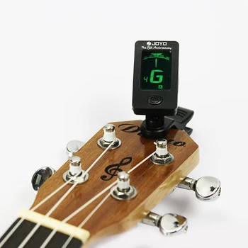 JOYO Guitar Bass Tuner 360 Stupňů Otočný JT-01 Mini LCD Klip-na Kytaru Tunery Stroje, Housle, Ukulele Hudební Příslušenství