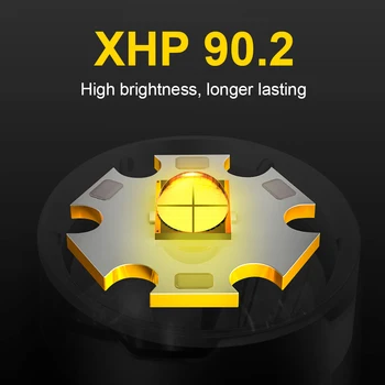 XHP90.2 Žluté bílé světlo LED potápěčská svítilna pochodeň 18650 26650 dobíjecí výkonné světlo blesku xhp90 xhp70 lov lucerna