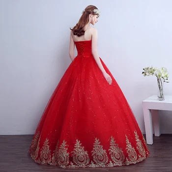 Červené Svatební Šaty s ocasem Nové plesové Šaty Krajka Čínském Stylu Výšivky Svatební Šaty Svatební Šaty Svatební Šaty Plus Velikost
