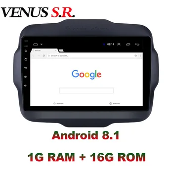 VenusSR Android 8.1 2.5 D auto dvd Pro JEEP Renegade Rádio 2016-2020 multimediální GPS Rádio stereo gps navigace