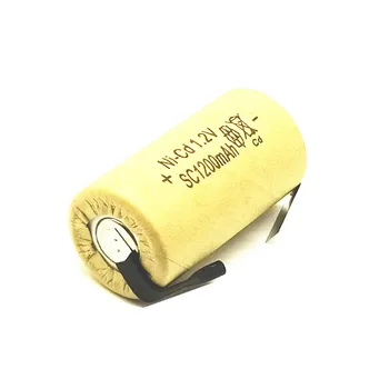 Vysoce kvalitní dobíjecí baterie sub baterie SC Ni-Cd baterie 1,2 v s tab 1200 mAh pro Elektrické nářadí